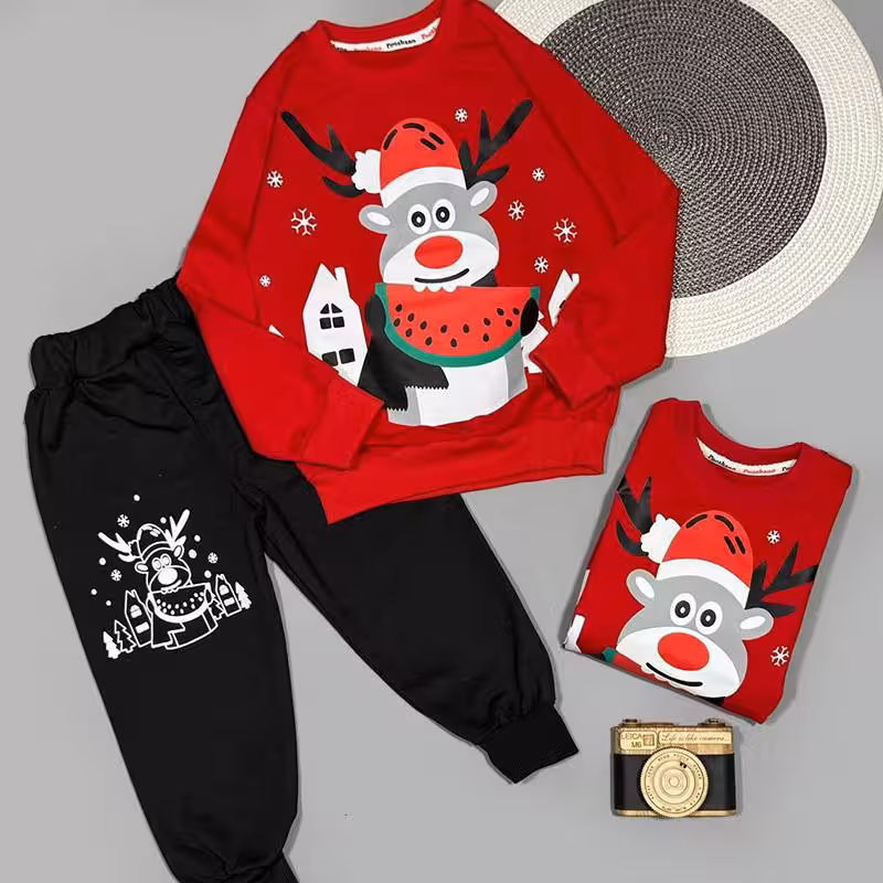 ست بلوز شلوار گوزن و کریسمس از سایز 40 تا 55