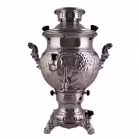 سماور گازی مدل سوزان قلمزنی شده هخامنش کد 1019 ظرفیت 6 لیترکدm164