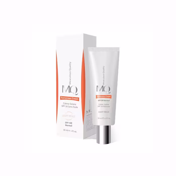 کرم ضد آفتاب پوست نرمال تا خشک spf50 ام کیو