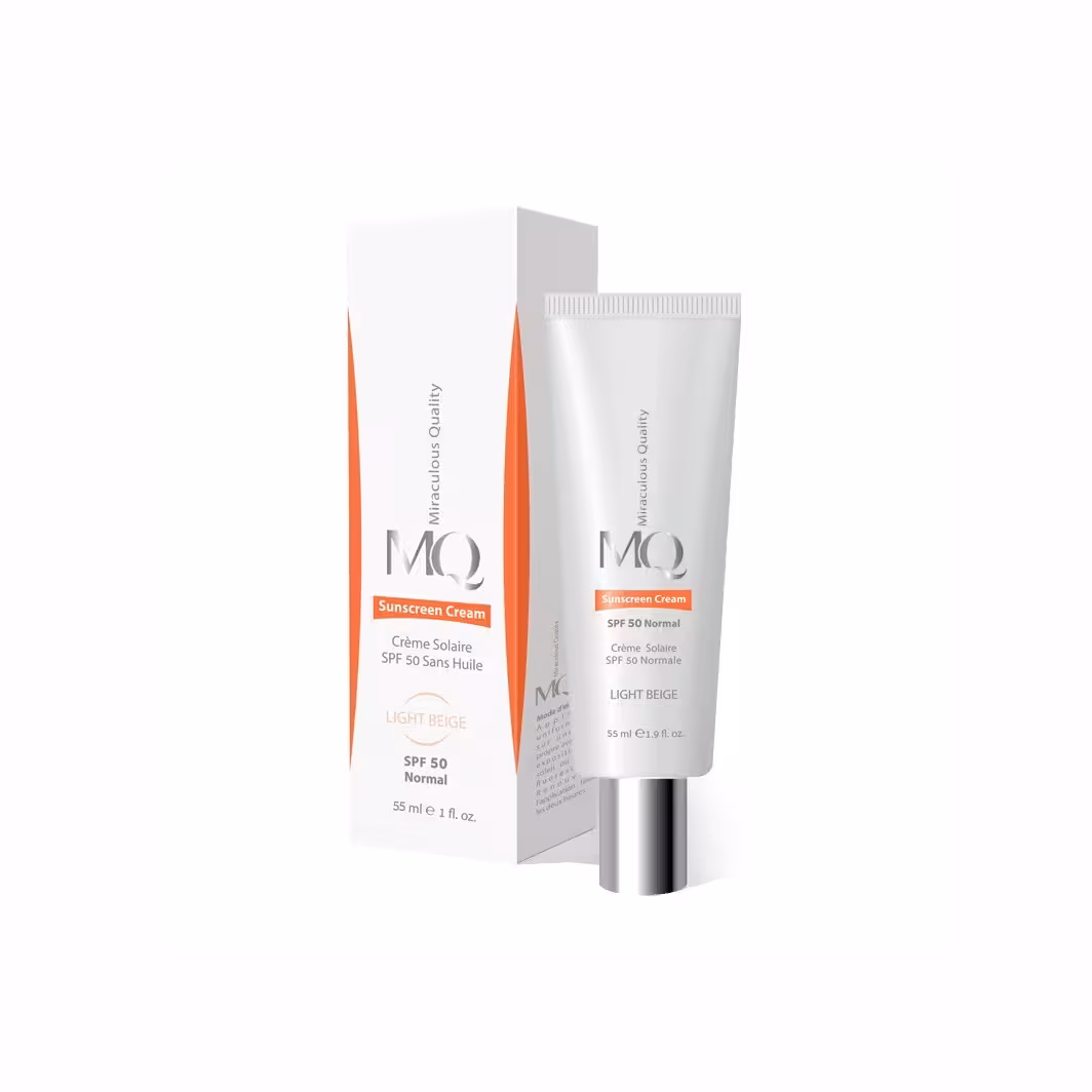 کرم ضد آفتاب پوست نرمال تا خشک spf50 ام کیو