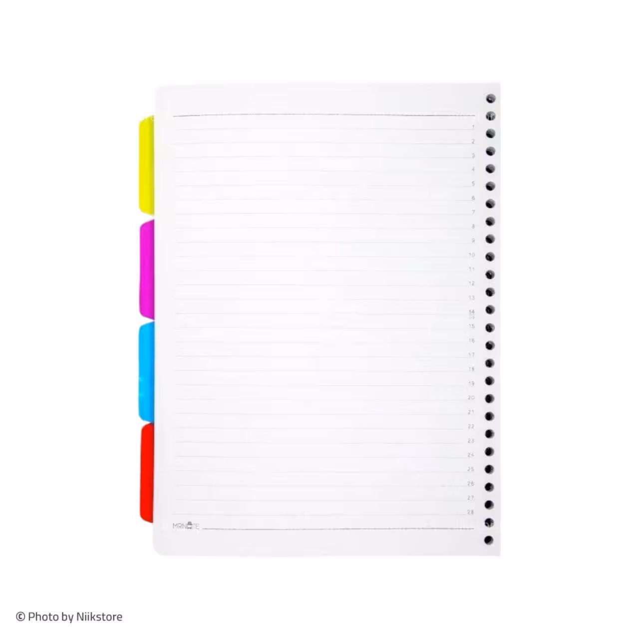 کاغذ کلاسور 26 حلقه 100 برگ مسترنوت کد 485