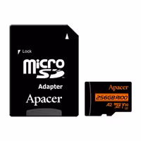 کارت حافظه microSDXC اپیسر مدل Rioo A2 V30 استاندارد UHS-I U3 ظرفیت 256 گیگابایت به همراه آداپتور SD
