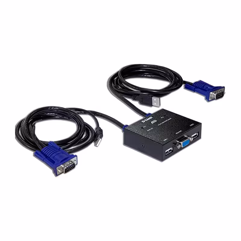 KVM سوییچ 2 پورت دی لینک مدل KVM-222