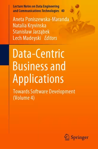 خرید و دانلود نسخه کامل کتاب Data-Centric Business And Applications: Towards Software Development