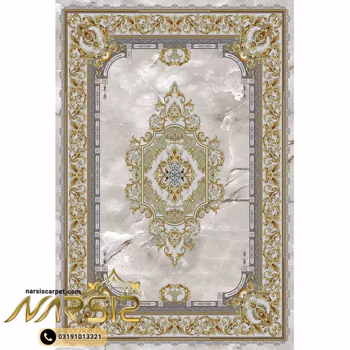 فرشینه فرش طرح ورساچه فیلی کد 9048
