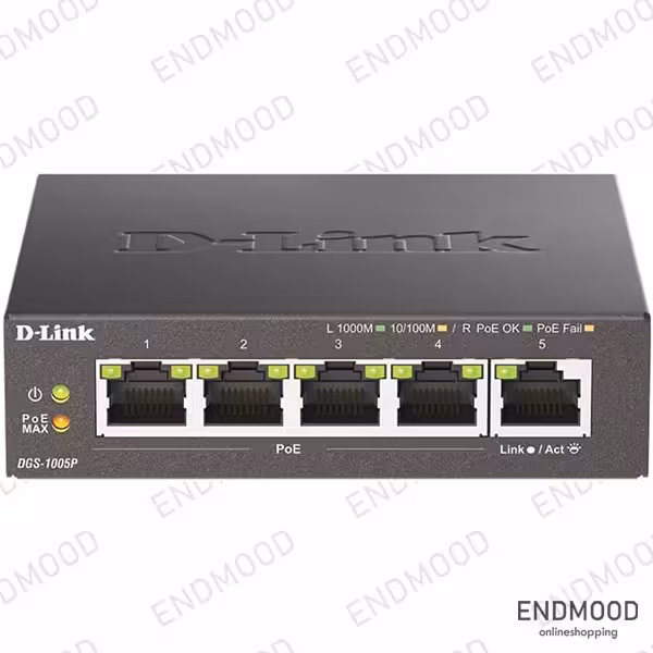 سوئیچ شبکه 5 پورت دی-لینک مدل DGS-1005P
