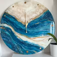 ساعت دیواری بزرگ لوکس رزینی سایز80