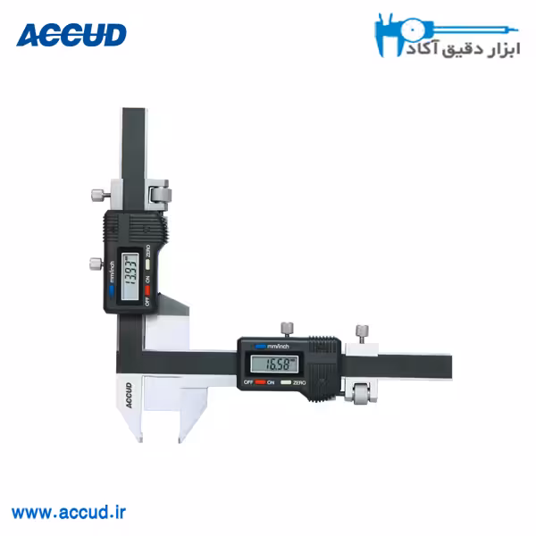 کولیس دیجیتال چرخدنده 25-1 میلی متر Accud (آکاد) مدل 156-001-11