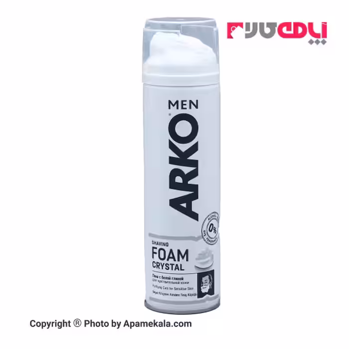 فوم اصلاح آرکو  CRYSTAL حجم 200 میلی لیتر