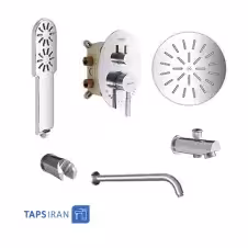 شیر حمام توکار شودر مدل روگن تیپ 4 - BRASS | تپس ایران فروشگاه آنلاین