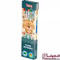 مداد مشکی طرح دار توتو مدل Toto 2058 بسته 12 عددی
