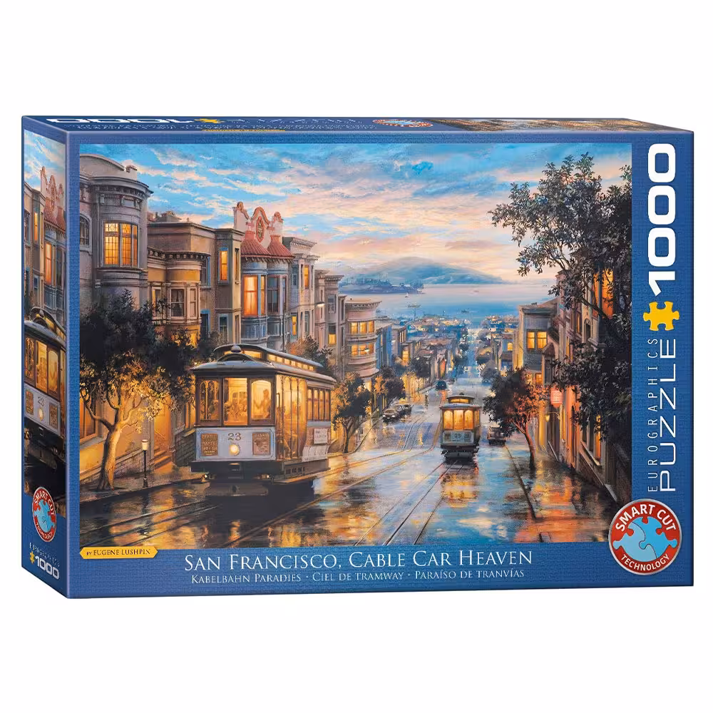 پازل 1000 قطعه Eurographics طرح تله کابین سانفرانسیسکو