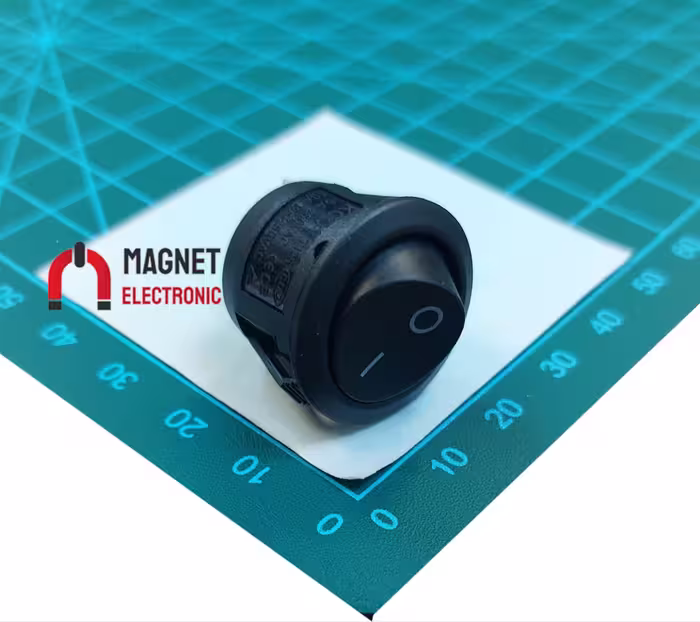 کلید راکر KCD1-5-101 ON-OFF ROUND ROCKER SWITCH