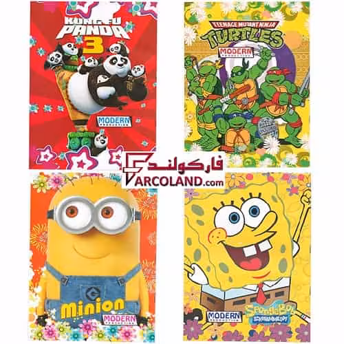 دفتر شطرنجی ته دوخت 30 برگ جلد گلاسه خانه ریز پسرانه | 0.5 سانتی متر