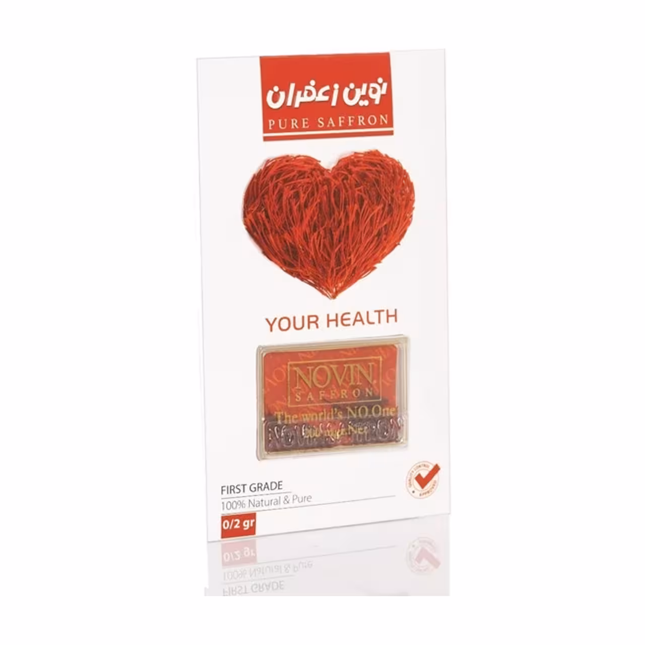 زعفران طرح قلب نوین زعفران 0.2 گرمی