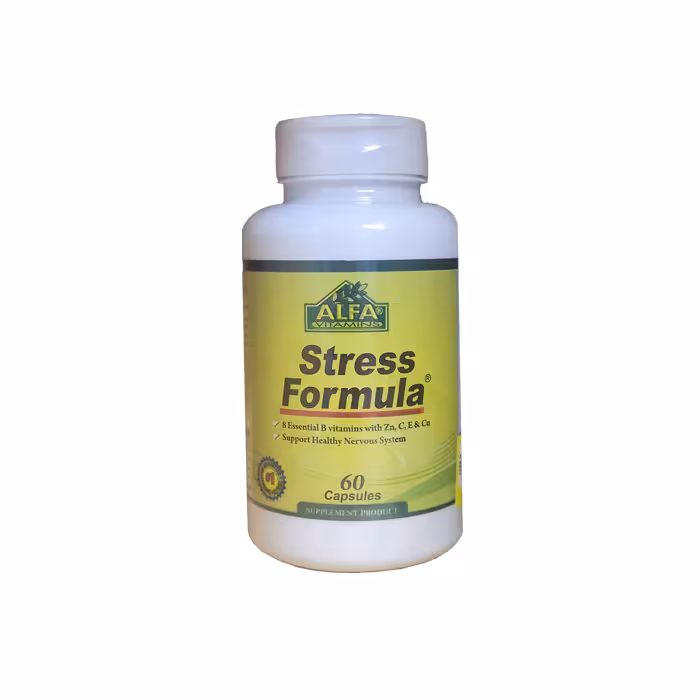 کپسول استرس فورمولا آلفا ویتامینز بسته 60 عددی
