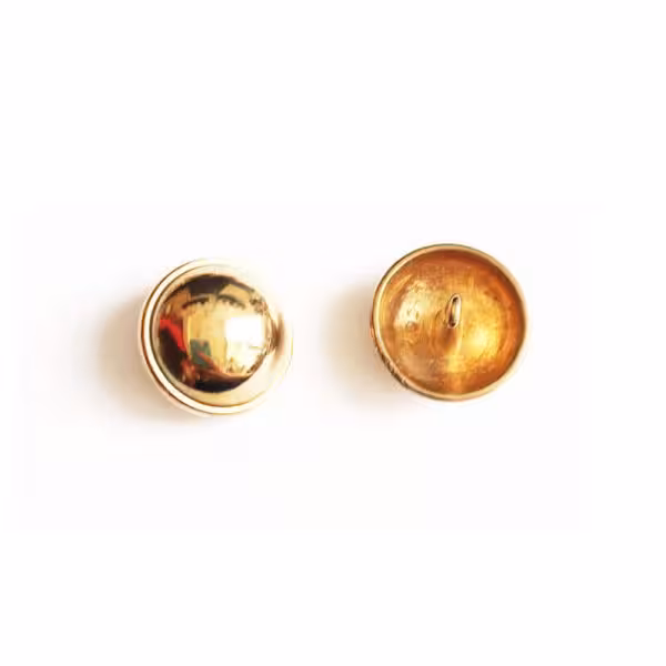 دکمه فلزی رنگ برنزی ساده 2cm