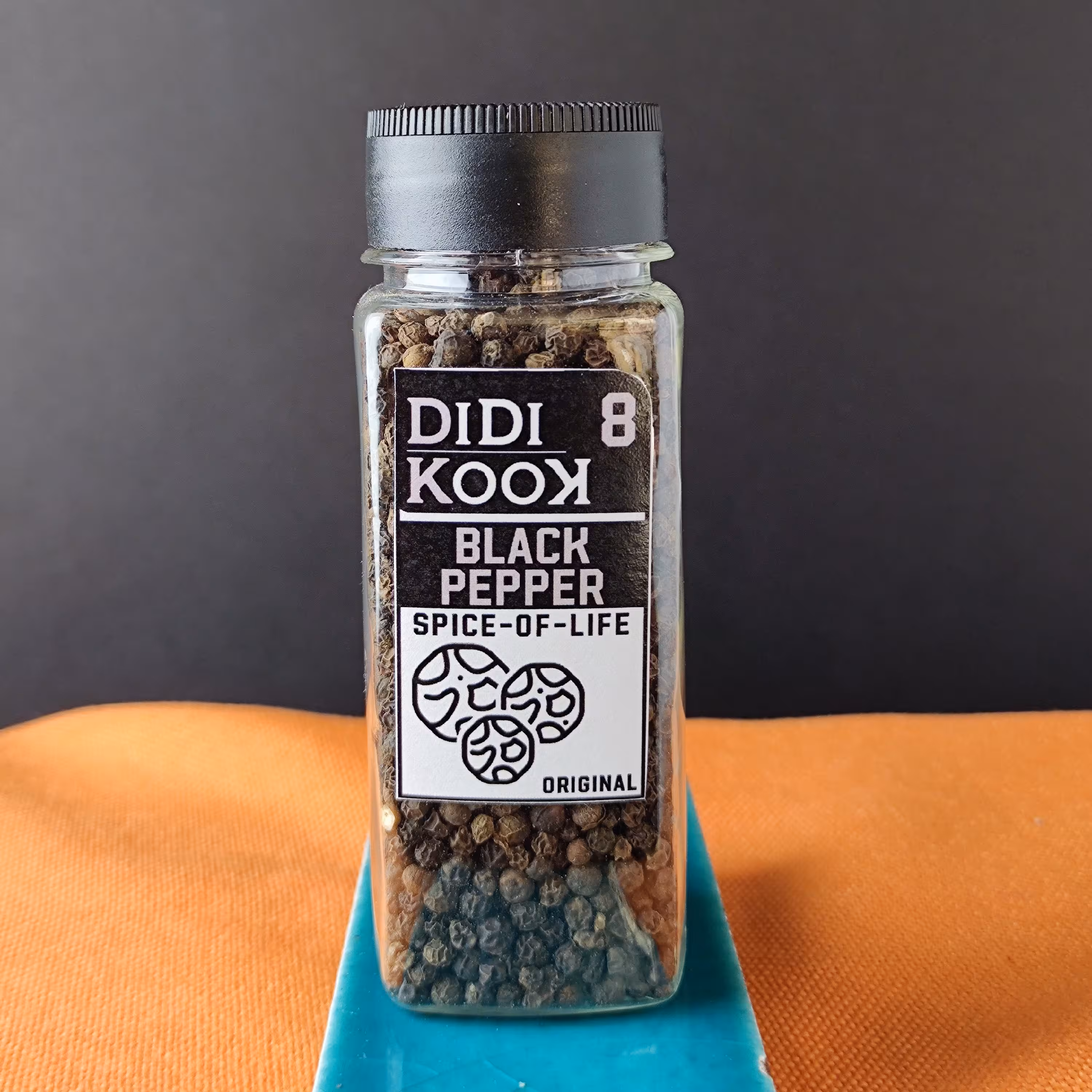 فلفل سیاه دانه درشت بسیار با کیفیت، بطری های 80 گرمی