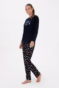 ست لباس راحتی زنانه سرمه ای یو اس پولو