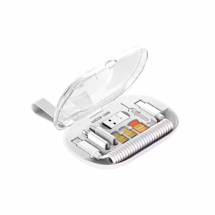 ست کابل شارژ چند منظوره گرین لاین مدل GNMLDTCBSET Multi Functional