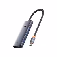 هاب 6 پورت باسئوس Baseus UltraJoy Series 6-Port Hub Docking Station Type-C To HDMI4K*1   USB3.0*4   PD*1 مدل BS-OH118