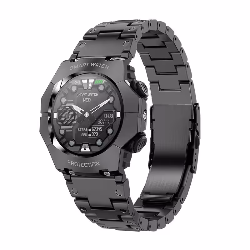 ساعت هوشمند مدل T20 PROTECTION دارای قابلیت های صفحه نمایش رنگی، صفحه نمایش لمسی، کنترل موسیقی (Music Player)، کنترل سطح اکسیژن خون، قابلیت مکالمه از طریق بلوتوث، قابلیت تغییر طرح ساعت یا تم،بند فلز