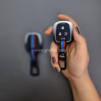 کاور ریموت دنا و سمند سورن فلزی دو رنگ سفید مشکی