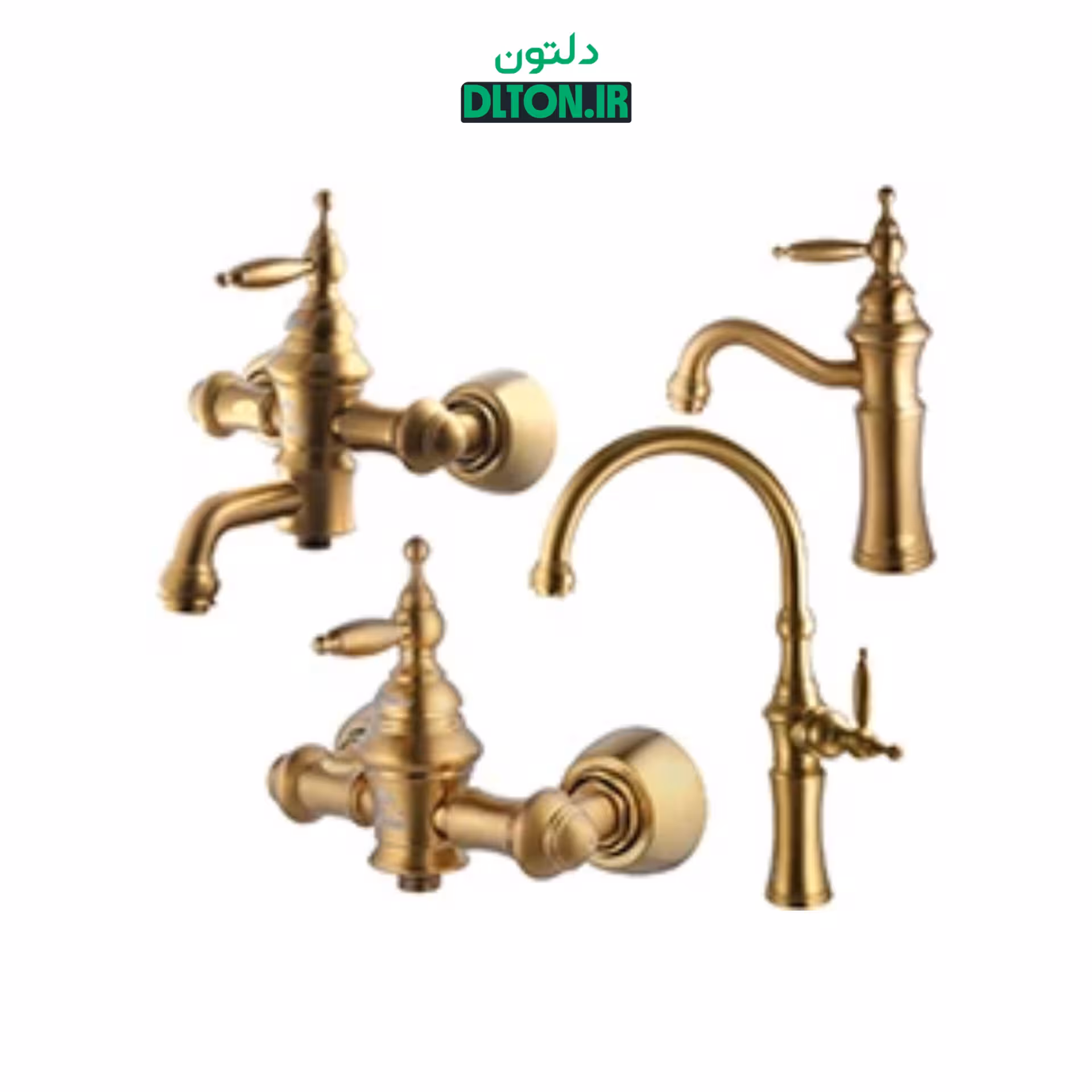 ست شیرالات درخشان بل طلا مات