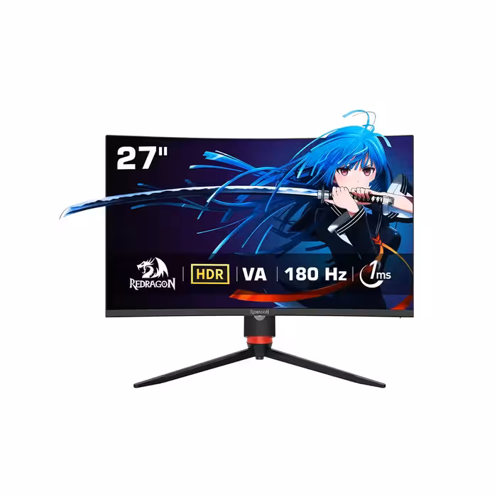 مانیتور منحنی گیمینگ 27 اینچ ردراگون مدل GMQ2712RVC