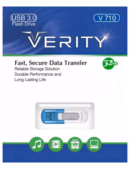 فلش مموری وریتی مدل V710 USB3 ظرفیت 32 گیگابایت