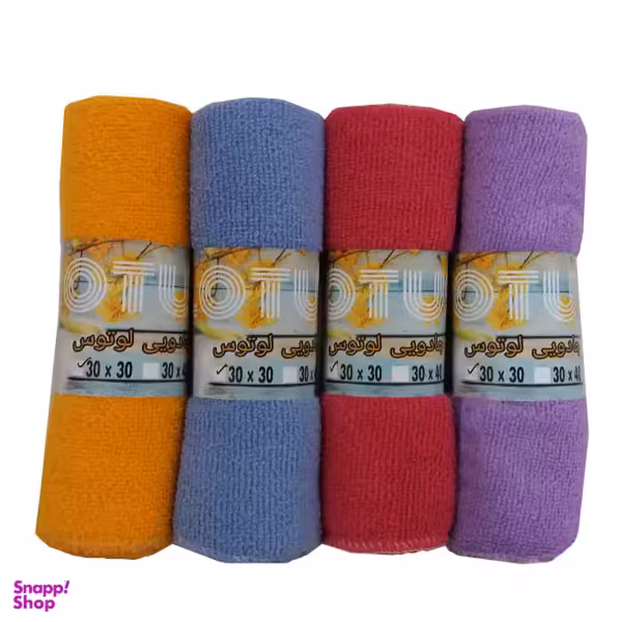 دستمال نظافت لوتوس کد0033 بسته 4 عددی
