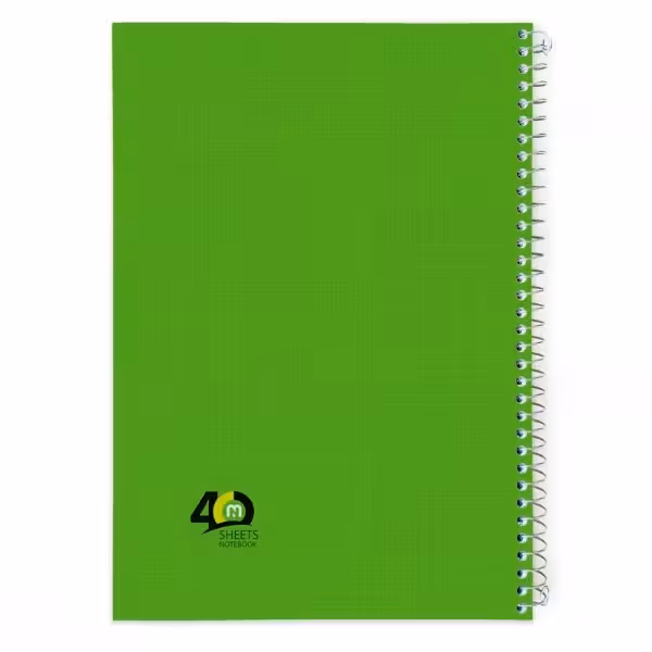 دفتر 40 برگ سیمی تک رنگ جــور کد 9423.طرح 6