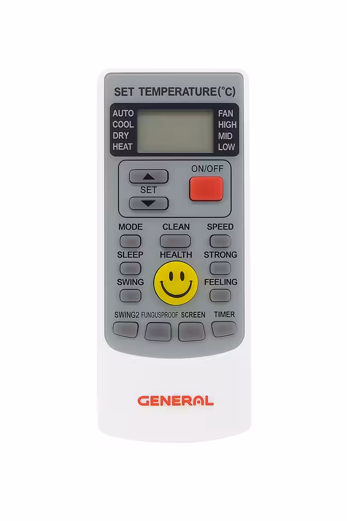 ریموت کنترل کولر گازی جنرال مدل لبخند General Smile