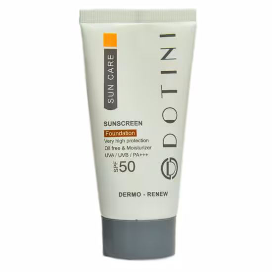 کرم ضدآفتاب رنگی و فاقد چربی دوتینی(Dotini) | SPF50