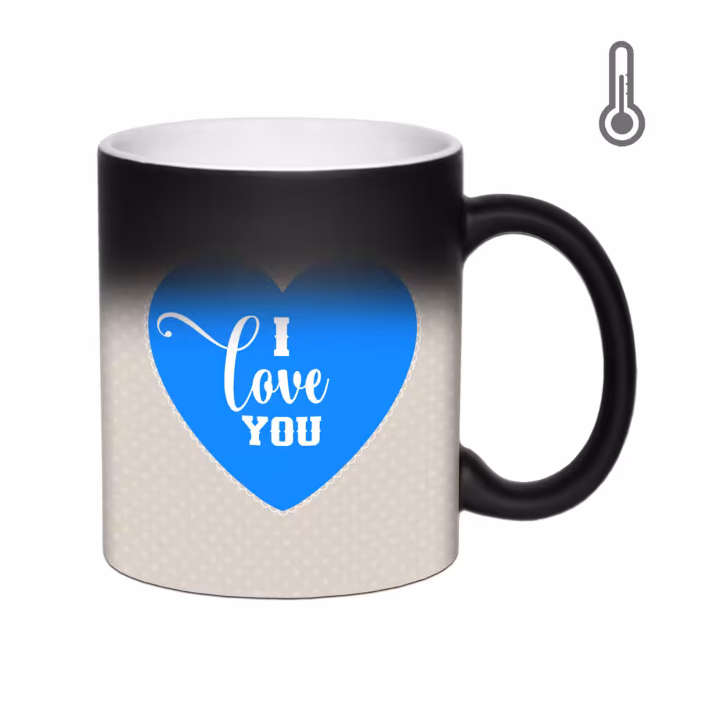 خرید و قیمت ماگ حرارتی طرح I Love u کد 1687