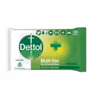دستمال مرطوب آنتی باکتریال دتول  مدل Original  مناسب پوست و سطوح 10عددی