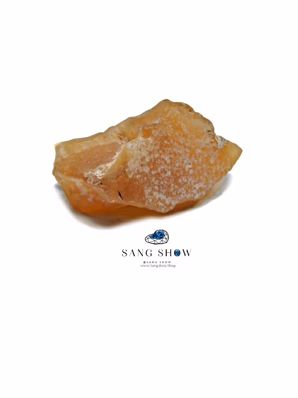 سنگ راف کارنلین یا عقیق نارنجی نمونه زیبا و خوشرنگ و انحصاری S1185