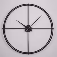 ساعت دیواری فلزی مدل روبی — طراحی شیک   قابل سفارش رنگ و سایز   موتور تایوانی/گیربکسی