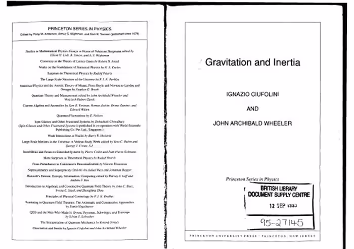 خرید و دانلود نسخه کامل کتاب Gravitation and Inertia