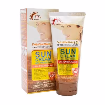 کرم ضد آفتاب بدون رنگ وکالی سان کرم spf 70 | WOKALI
