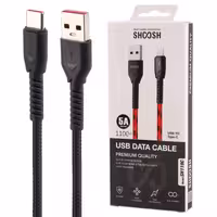 کابل تایپ سی فست شارژ 5 آمپر شوش SH119C طول 1.1 متر