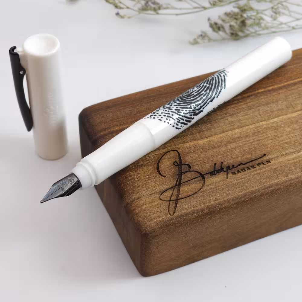 فابرکاستل خودنویس رایتینک پرینت 149340 FABER-CASTELL WRITink Print White Fountain Pen