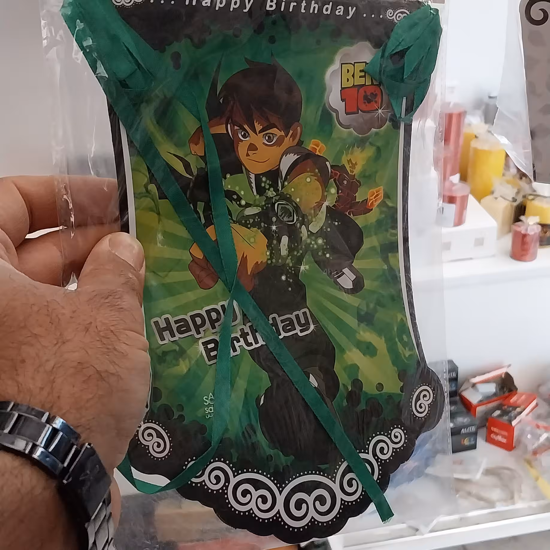 ریسه پرچمی تم تولد بن تن