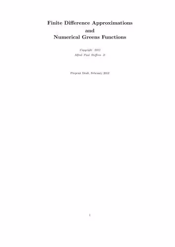 خرید و دانلود نسخه کامل کتاب Finite Difference Approximations and Numerical Greens Functions