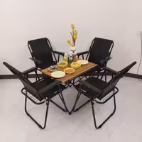 صندلی و میز چوبی (ست چهارنفره) تاشو