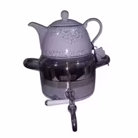 کتری قوری شیردار استیل کف چدن مدل 3 لیتری