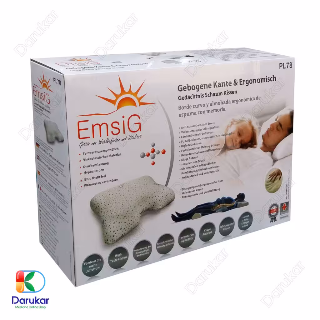 بالشت مموری فوم ارگونومیک امسیگ مدل PL78