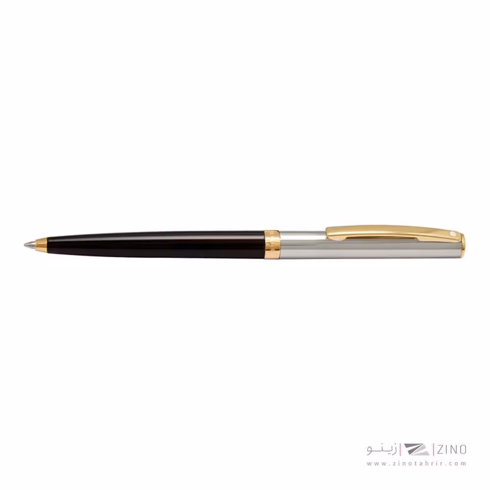 خودکارنفیس شیفر ساگاریس نیمه لاکی مشکی براق گیره زرد