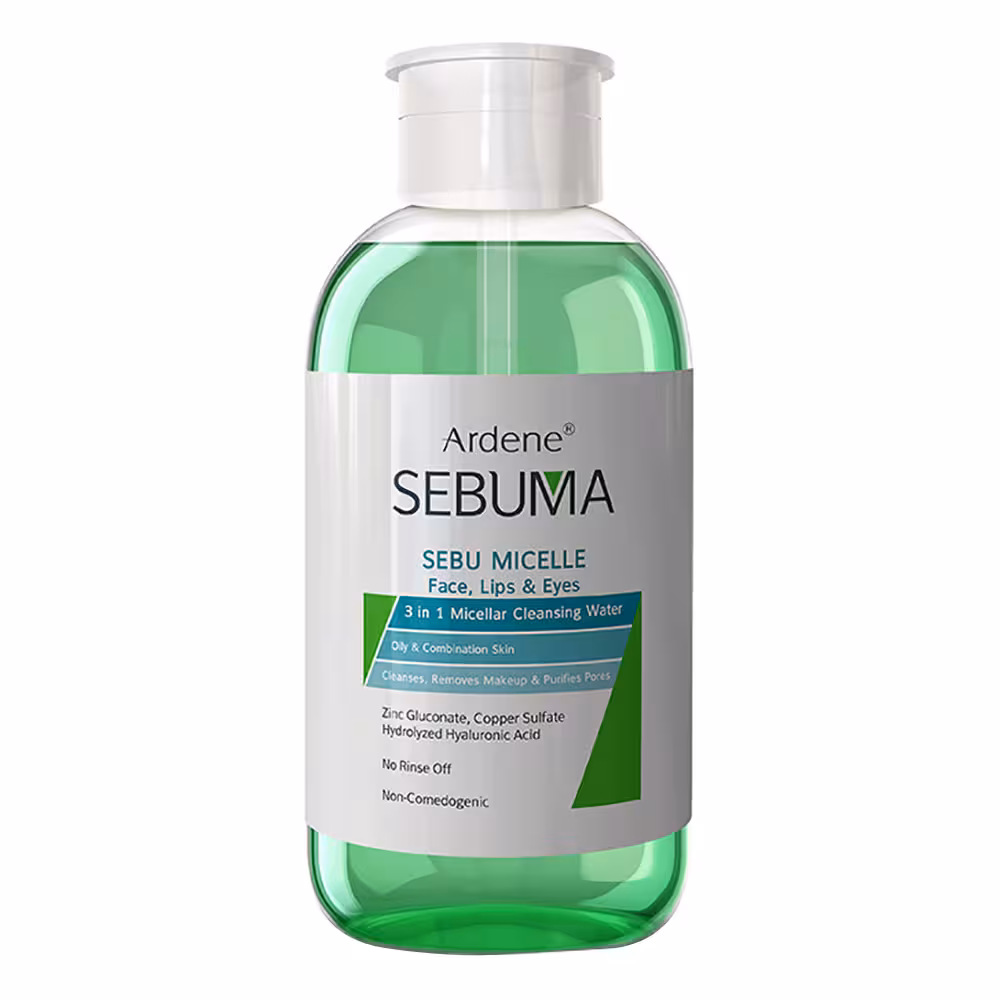 آردن سبوما مایع پاک کننده آرایش چشم، لب و صورت مناسب پوست های چرب 500ml