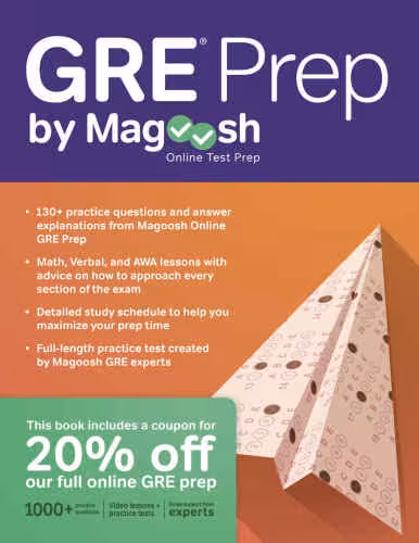 خرید و دانلود نسخه کامل کتاب GRE Prep by Magoosh